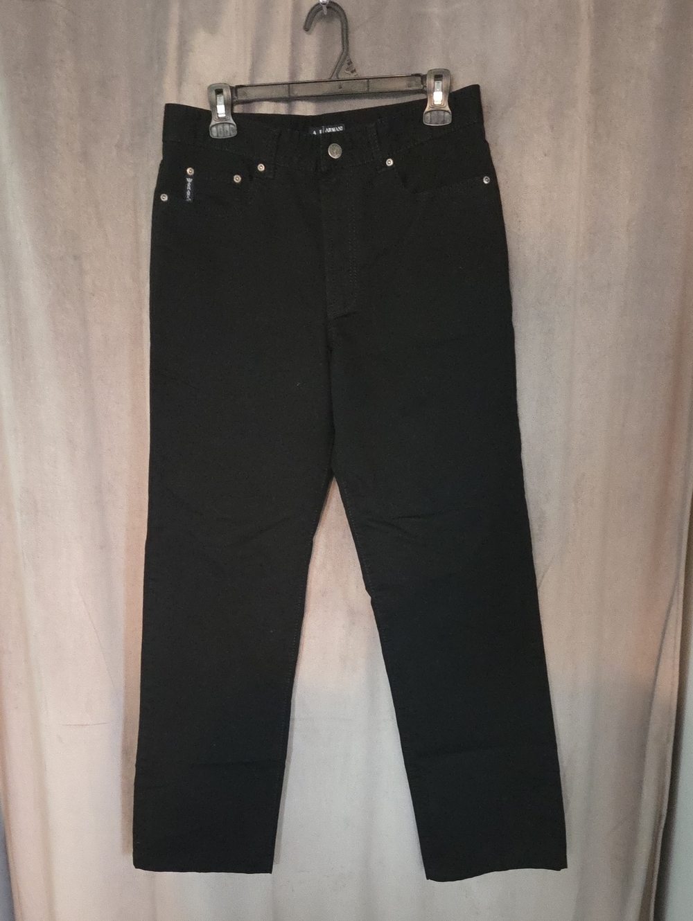Armani Jeans Size 32 Men's Black Straight-Leg Jeans